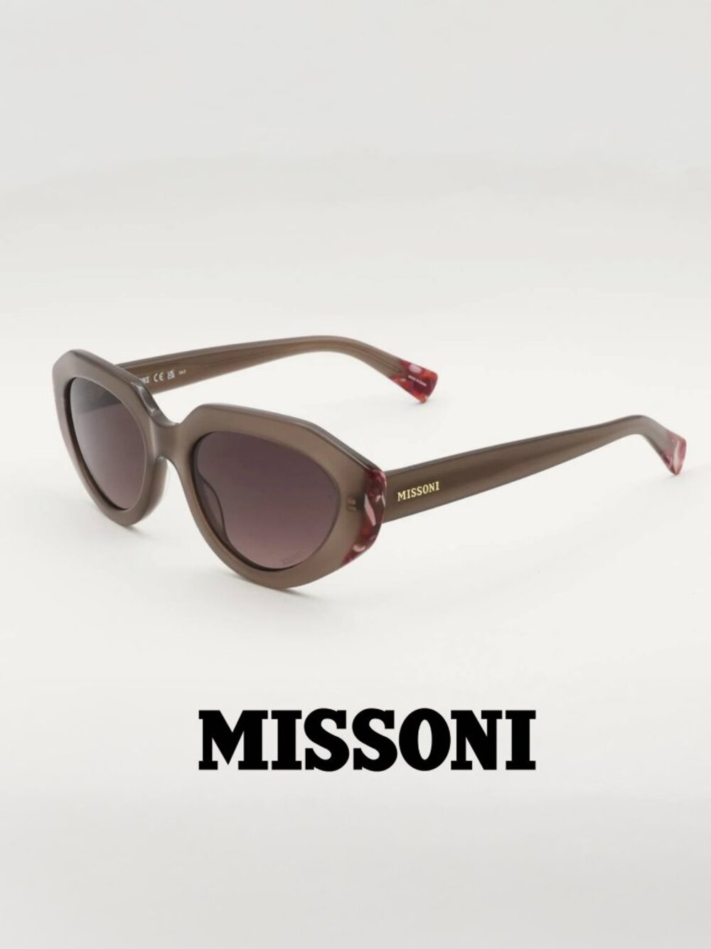 NEW Missoni MIS 0131/S Cat Eye Sunglasses Brown/Beige